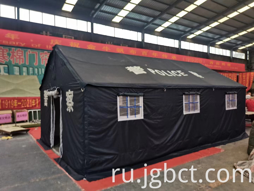 Double decker police canvas tent